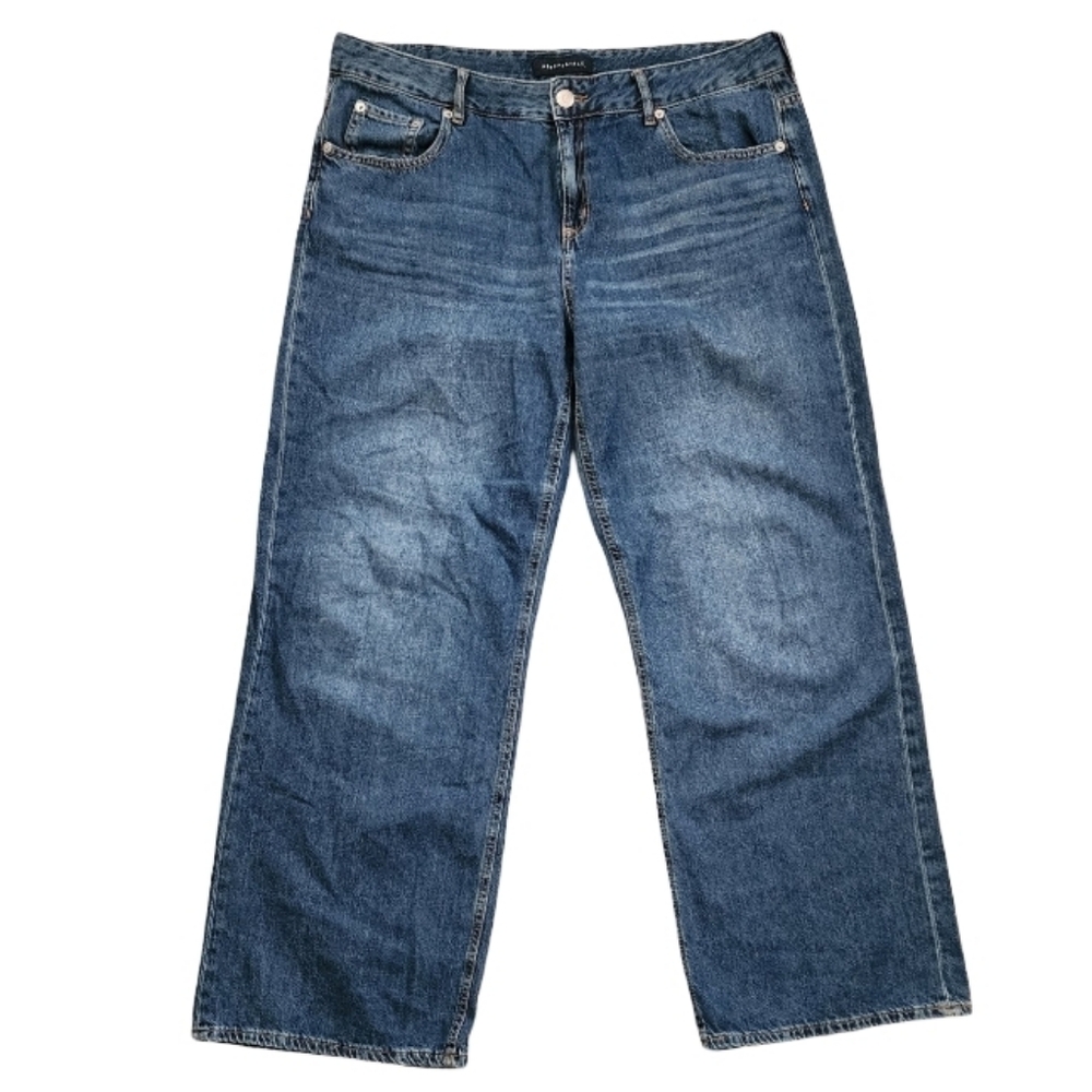 Aéropostale Aero Baggy Wide Leg Jeans Size Women's 14R High‎ Rise Y2K Streetwear